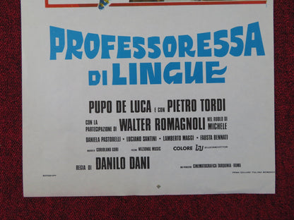 LA PROFESSORESSA DI LINGUE ITALIAN LOCANDINA POSTER FEMI BENUSSI DE LUCA 1976 Rendezvous Cinema Movie posters