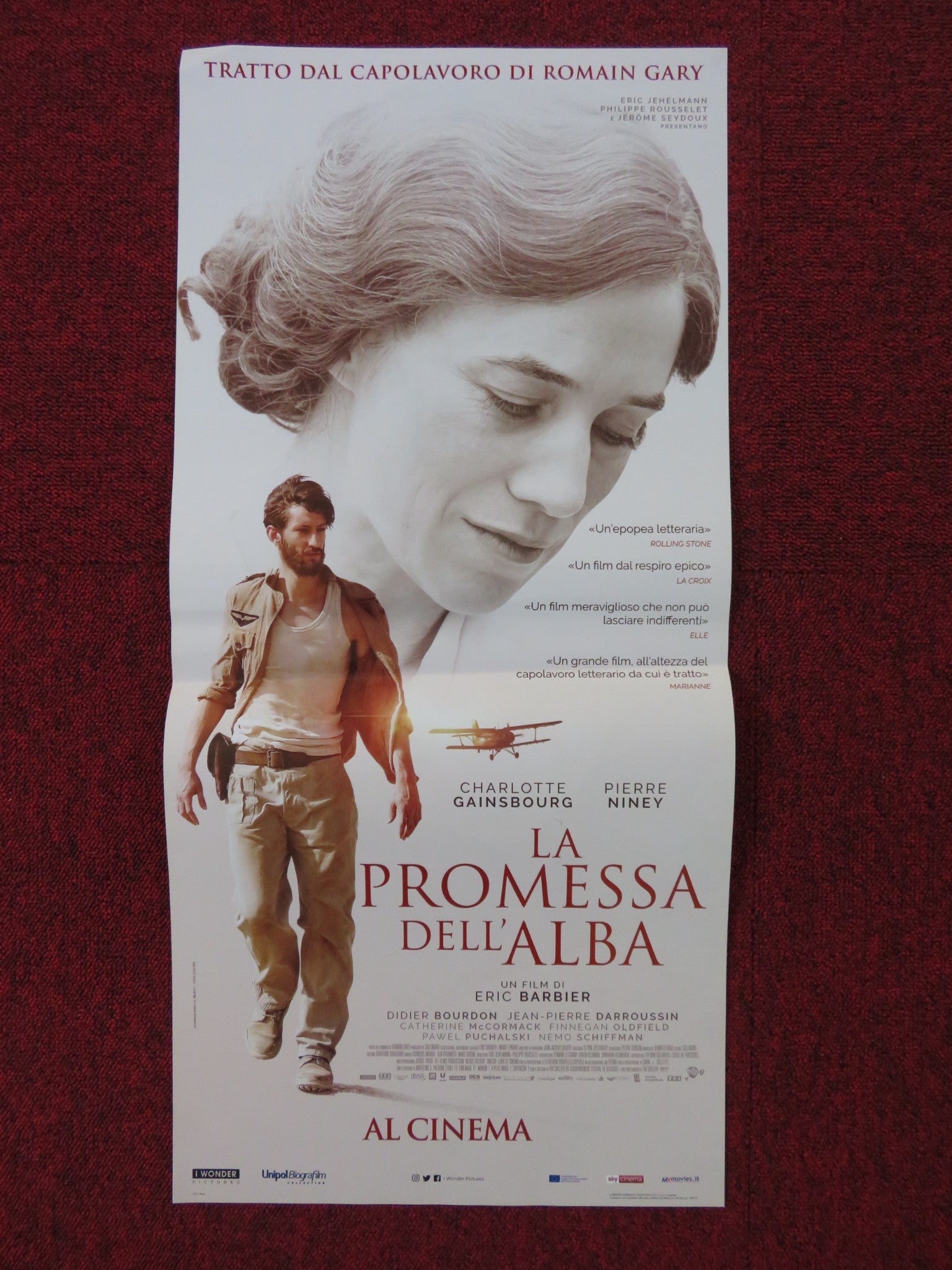 LA PROMESSA DELL'ALBA ITALIAN LOCANDINA POSTER CHARLOTTE GAINSBOURG 2017 Rendezvous Cinema Movie posters