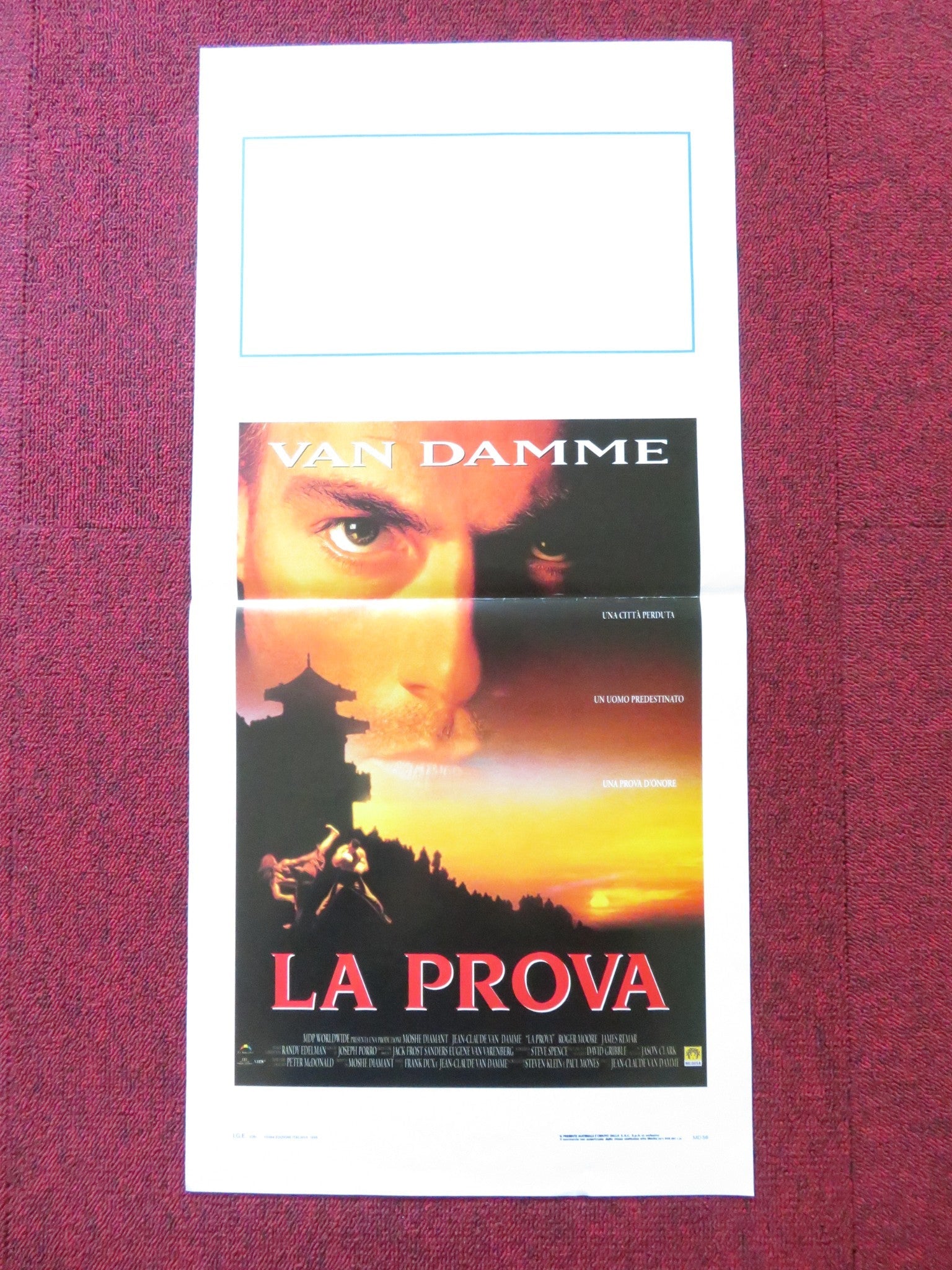 LA PROVA / THE QUEST ITALIAN LOCANDINA POSTER JEAN - CLAUDE VAN DAMME 1996 Rendezvous Cinema Movie posters