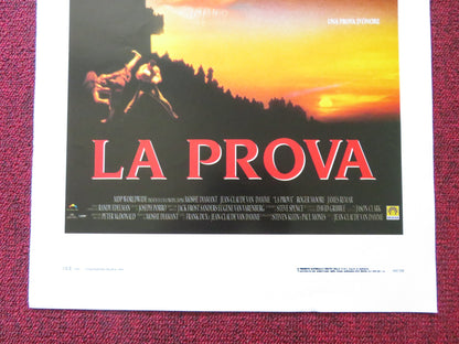 LA PROVA / THE QUEST ITALIAN LOCANDINA POSTER JEAN - CLAUDE VAN DAMME 1996 Rendezvous Cinema Movie posters