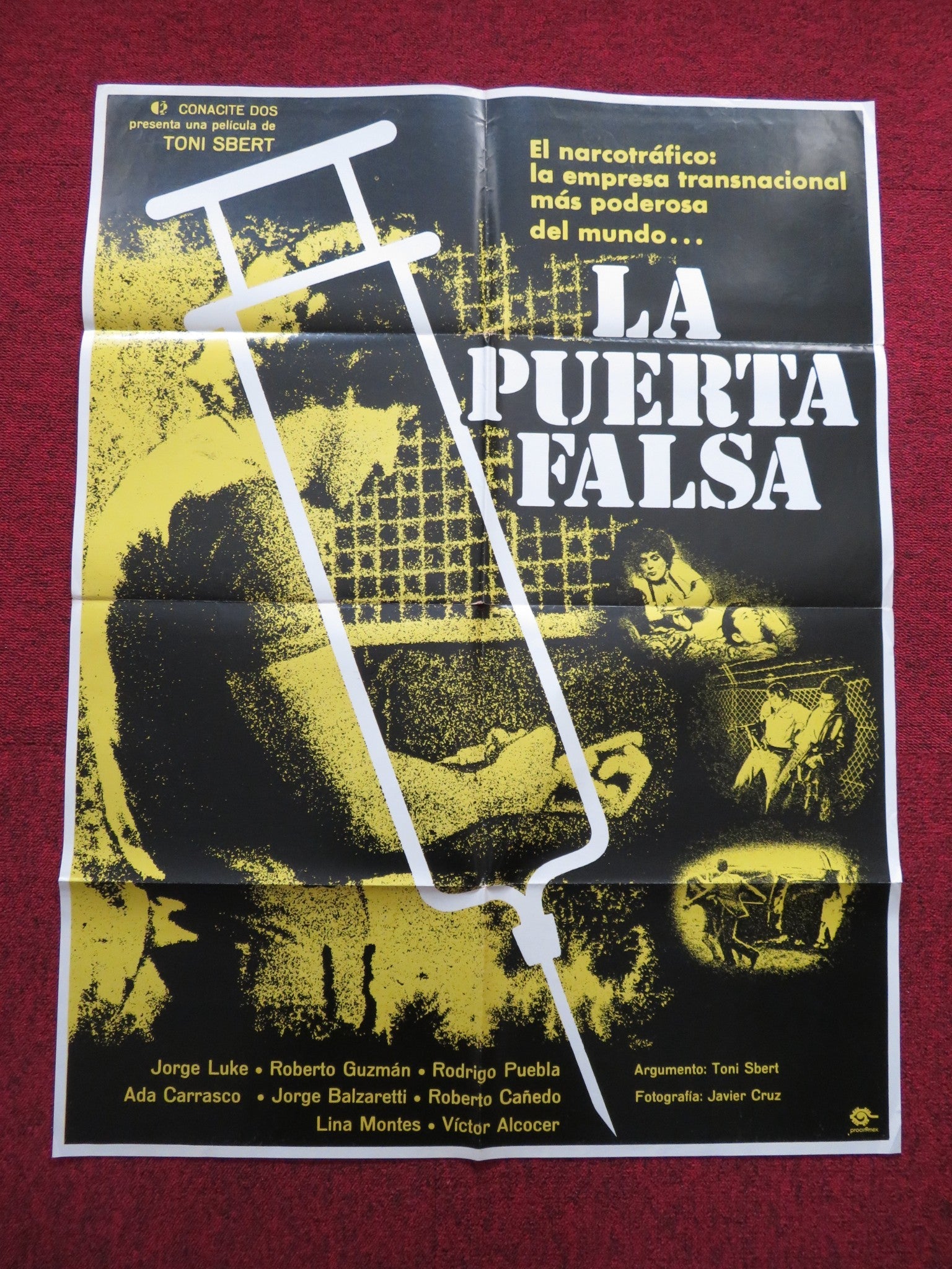 LA PUERTA FALSA MEXICAN POSTER JORGE LUKE ROBERTO GUZMAN 1977 Rendezvous Cinema Movie posters