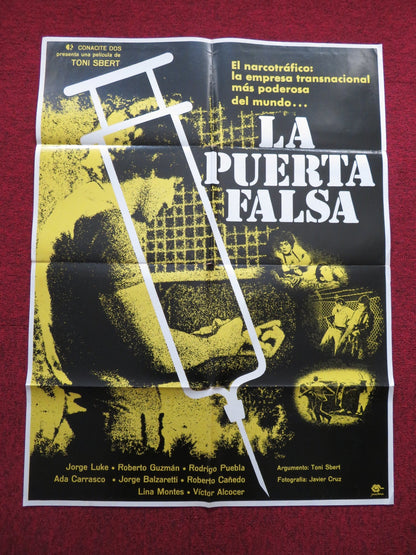 LA PUERTA FALSA MEXICAN POSTER JORGE LUKE ROBERTO GUZMAN 1977 Rendezvous Cinema Movie posters