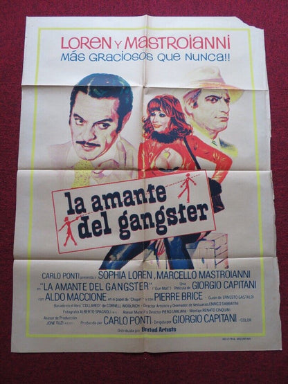 LA PUPA DEL GANGSTER FOLDED ARGENTINA POSTER SOPHIA LOREN MARCELLO MASTROIANNI Movie posters