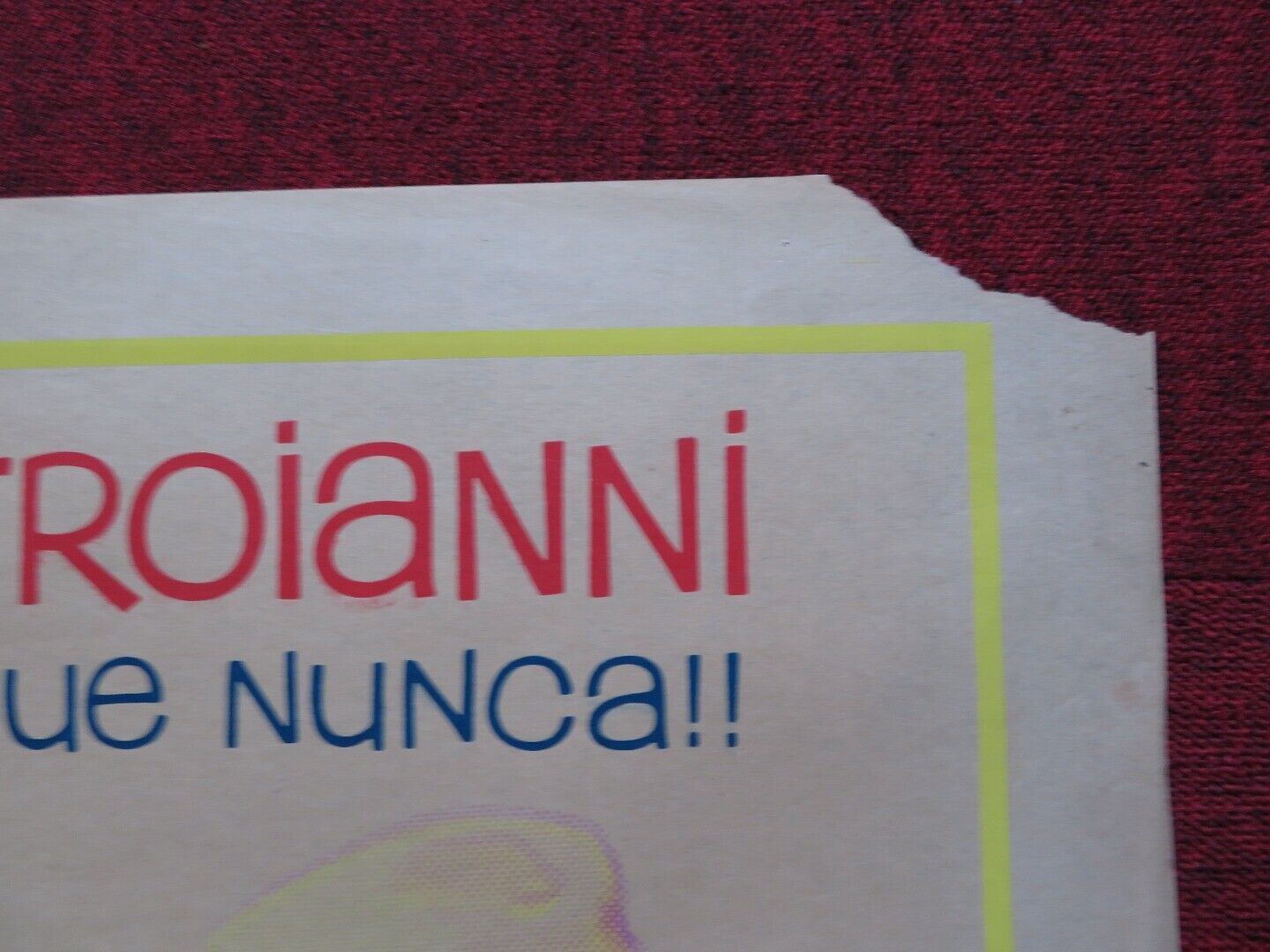 LA PUPA DEL GANGSTER FOLDED ARGENTINA POSTER SOPHIA LOREN MARCELLO MASTROIANNI Movie posters