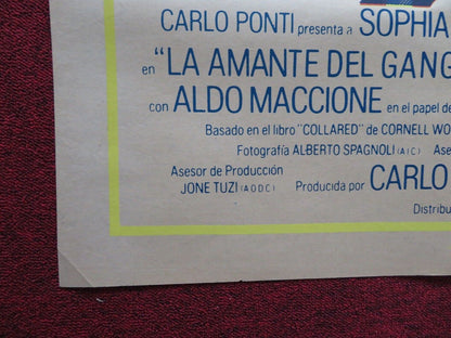 LA PUPA DEL GANGSTER FOLDED ARGENTINA POSTER SOPHIA LOREN MARCELLO MASTROIANNI Movie posters