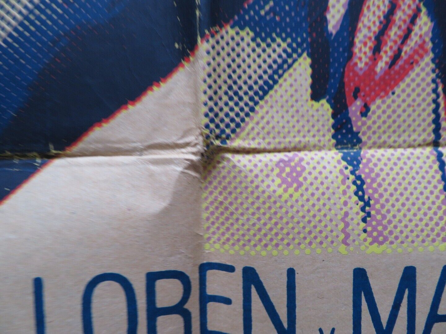 LA PUPA DEL GANGSTER FOLDED ARGENTINA POSTER SOPHIA LOREN MARCELLO MASTROIANNI Movie posters