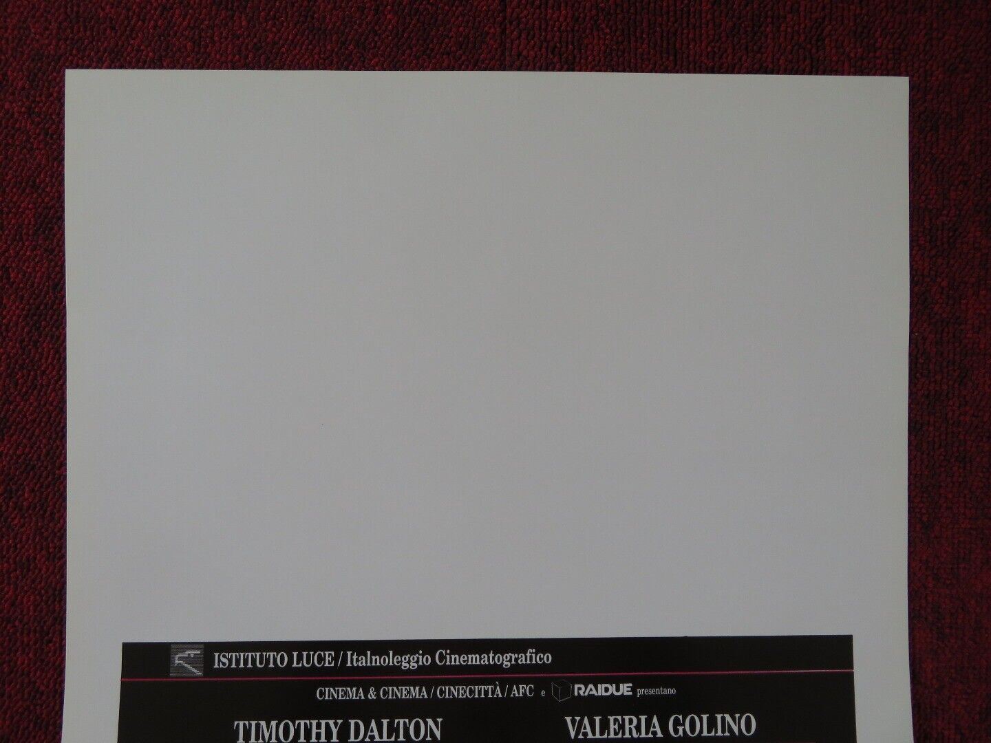 LA PUTTANA DEL RE ITALIAN LOCANDINA (27.5"x13") POSTER TIMOTHY DALTON 1991 Movie posters