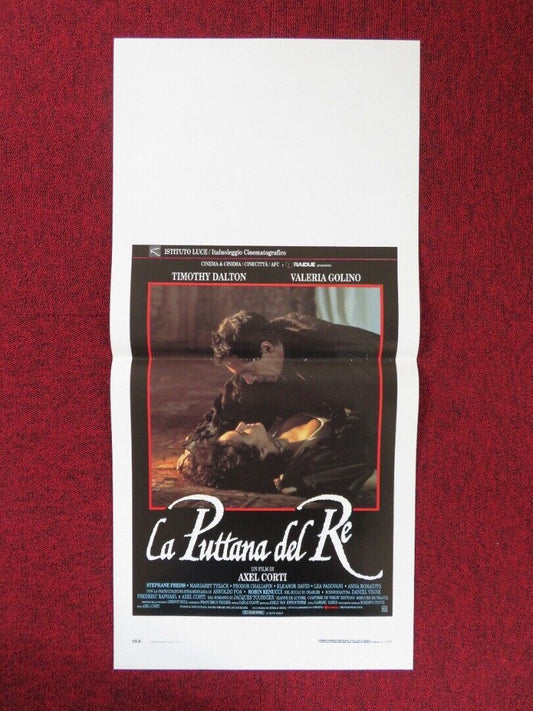 LA PUTTANA DEL RE ITALIAN LOCANDINA (27.5"x13") POSTER TIMOTHY DALTON 1991 Movie posters