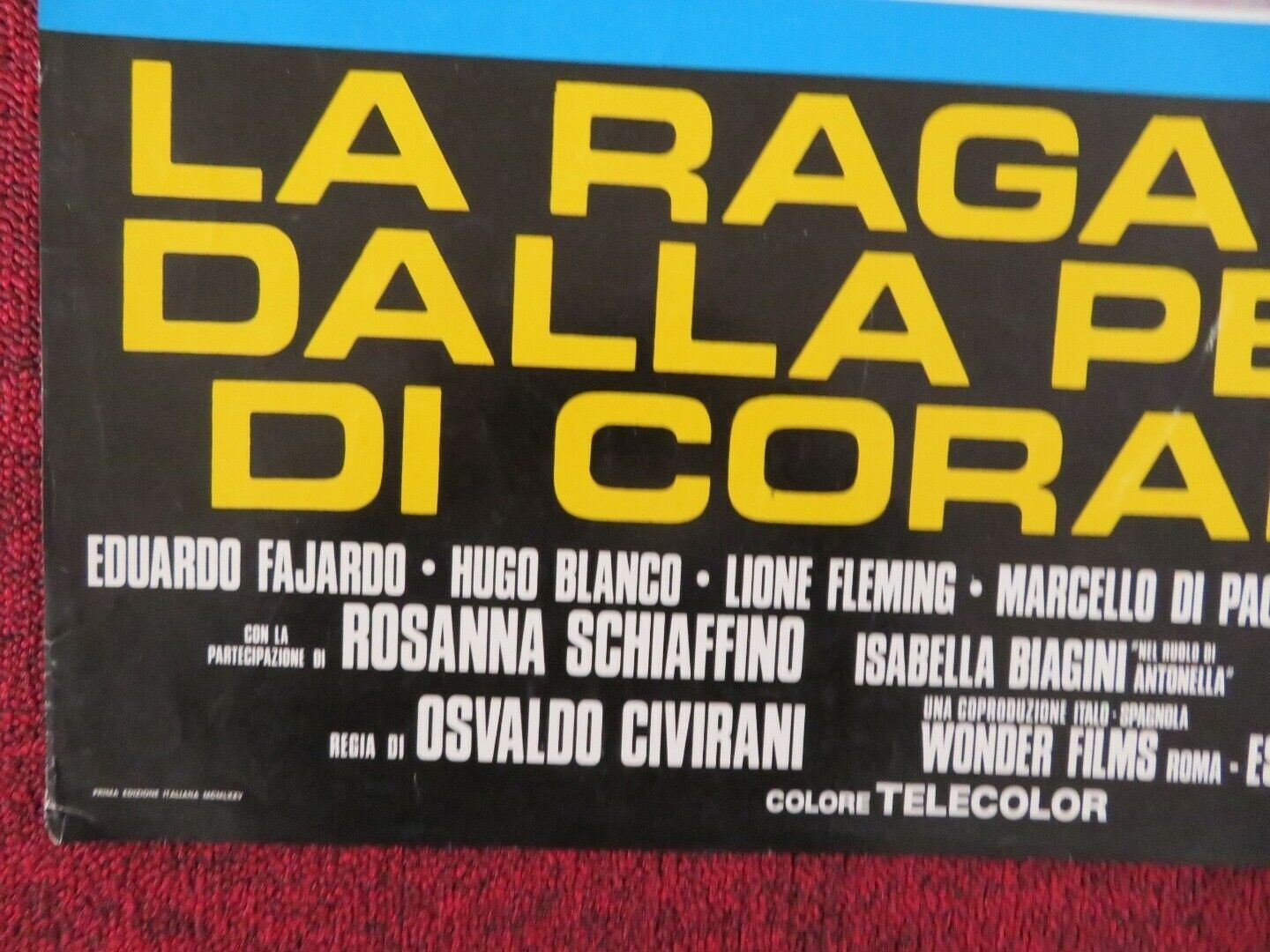 LA RAGAZZA DALLA PELLE DI CORALLO - A ITALIAN FOTOBUSTA POSTER NORMA JORDAN 1976 Movie posters