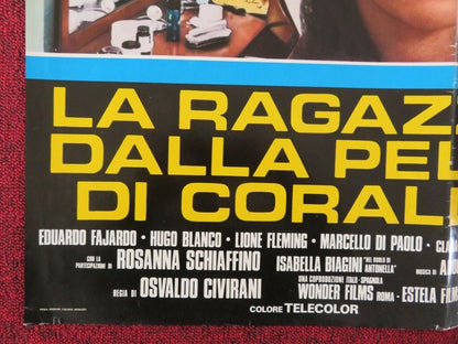 LA RAGAZZA DALLA PELLE DI CORALLO - C ITALIAN FOTOBUSTA POSTER NORMA JORDAN 1976 Movie posters