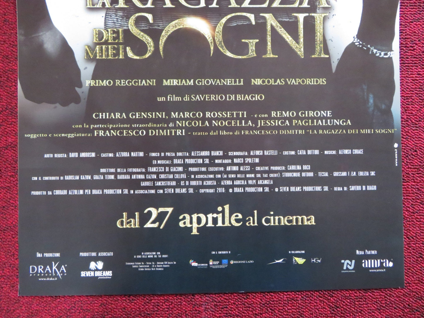 LA RAGAZZA DEI MIEI SOGNI ITALIAN LOCANDINA POSTER REGGIANI GIOVANELLI 2017 Rendezvous Cinema Movie posters