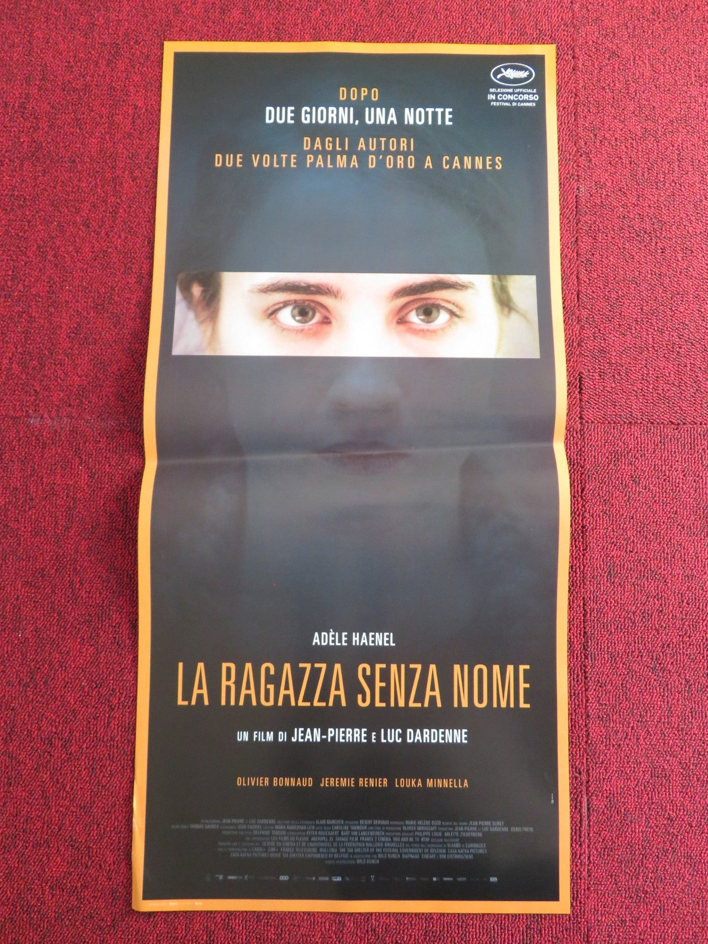 LA RAGAZZA SENZA NOME ITALIAN LOCANDINA POSTER ADELE HAENEL OLIVIER BONNAUD 2016 Rendezvous Cinema Movie posters