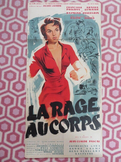 LA RAGE AU CORPS/Tempest in the Flesh BELGIUM (31"x 15.5") POSTER 1954 - Rendezvous Cinema