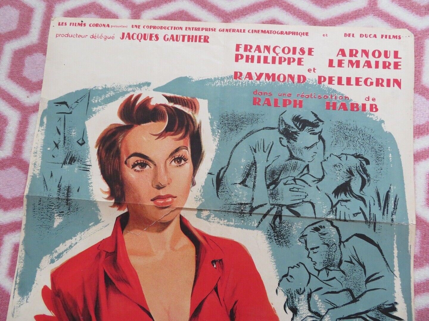 LA RAGE AU CORPS/Tempest in the Flesh BELGIUM (31"x 15.5") POSTER 1954 - Rendezvous Cinema