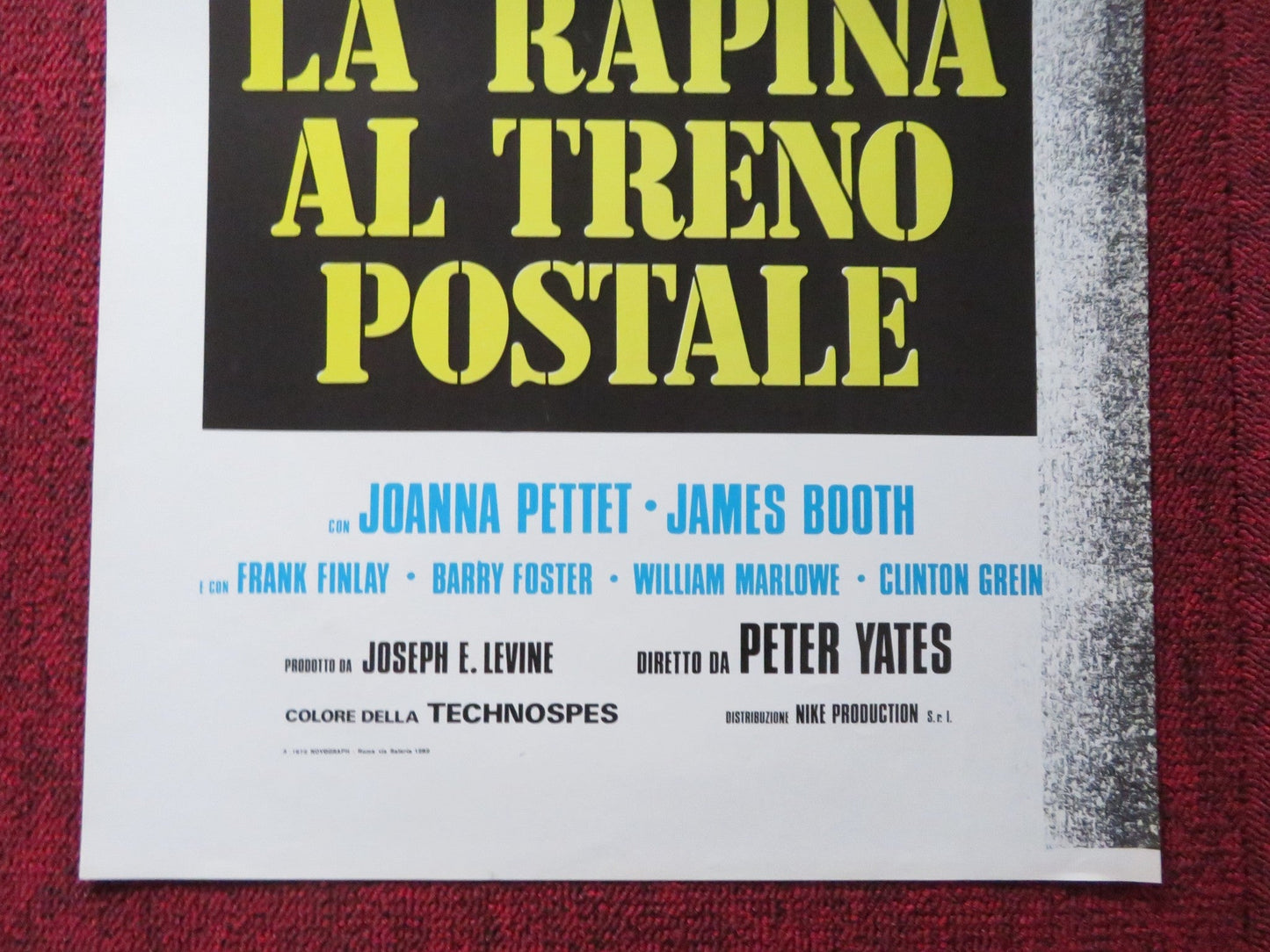 LA RAPINA AL TRENO POSTALE ITALIAN LOCANDINA POSTER STANLEY BAKER 1972 Rendezvous Cinema Movie posters