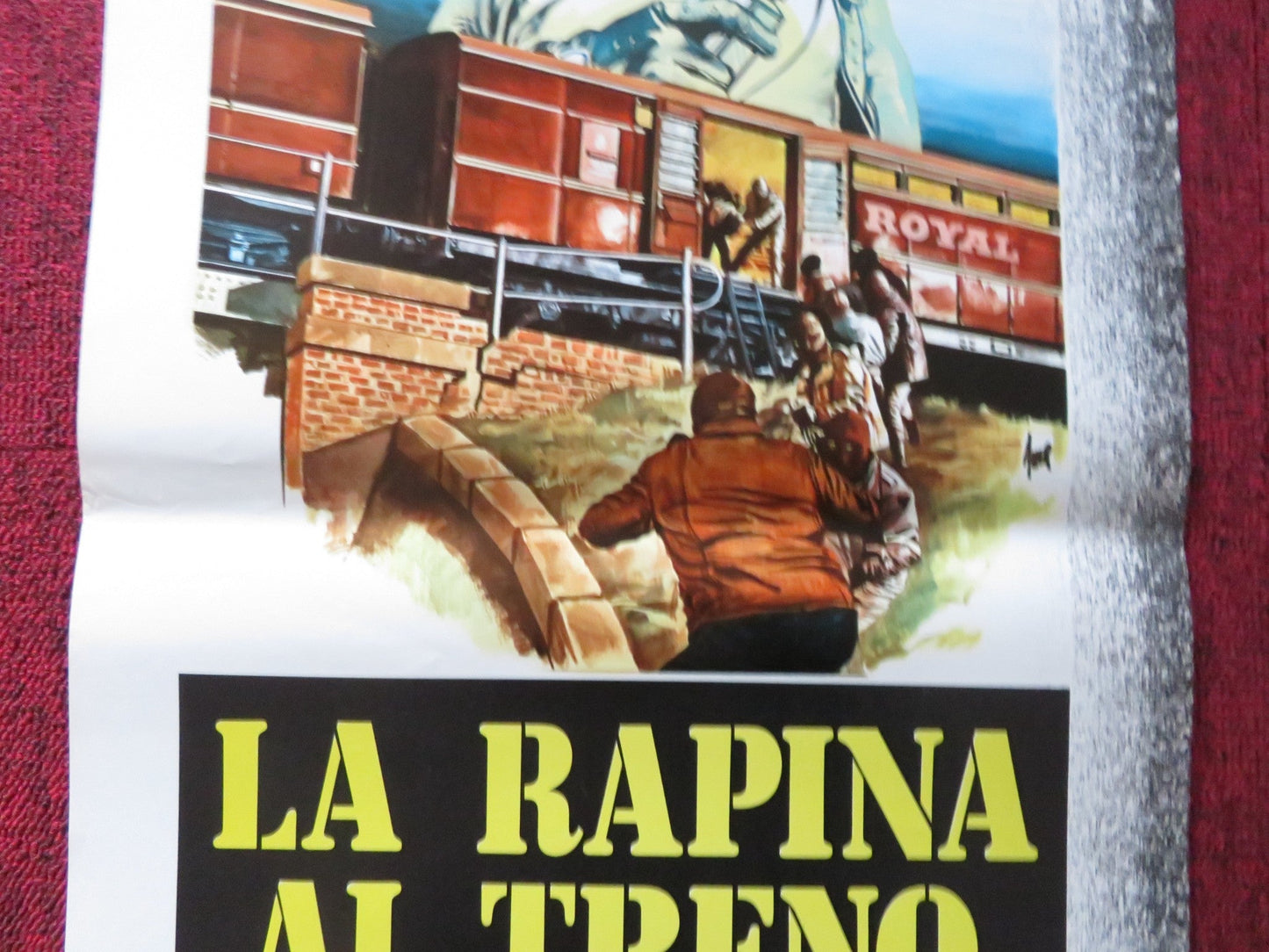 LA RAPINA AL TRENO POSTALE ITALIAN LOCANDINA POSTER STANLEY BAKER 1972 Rendezvous Cinema Movie posters