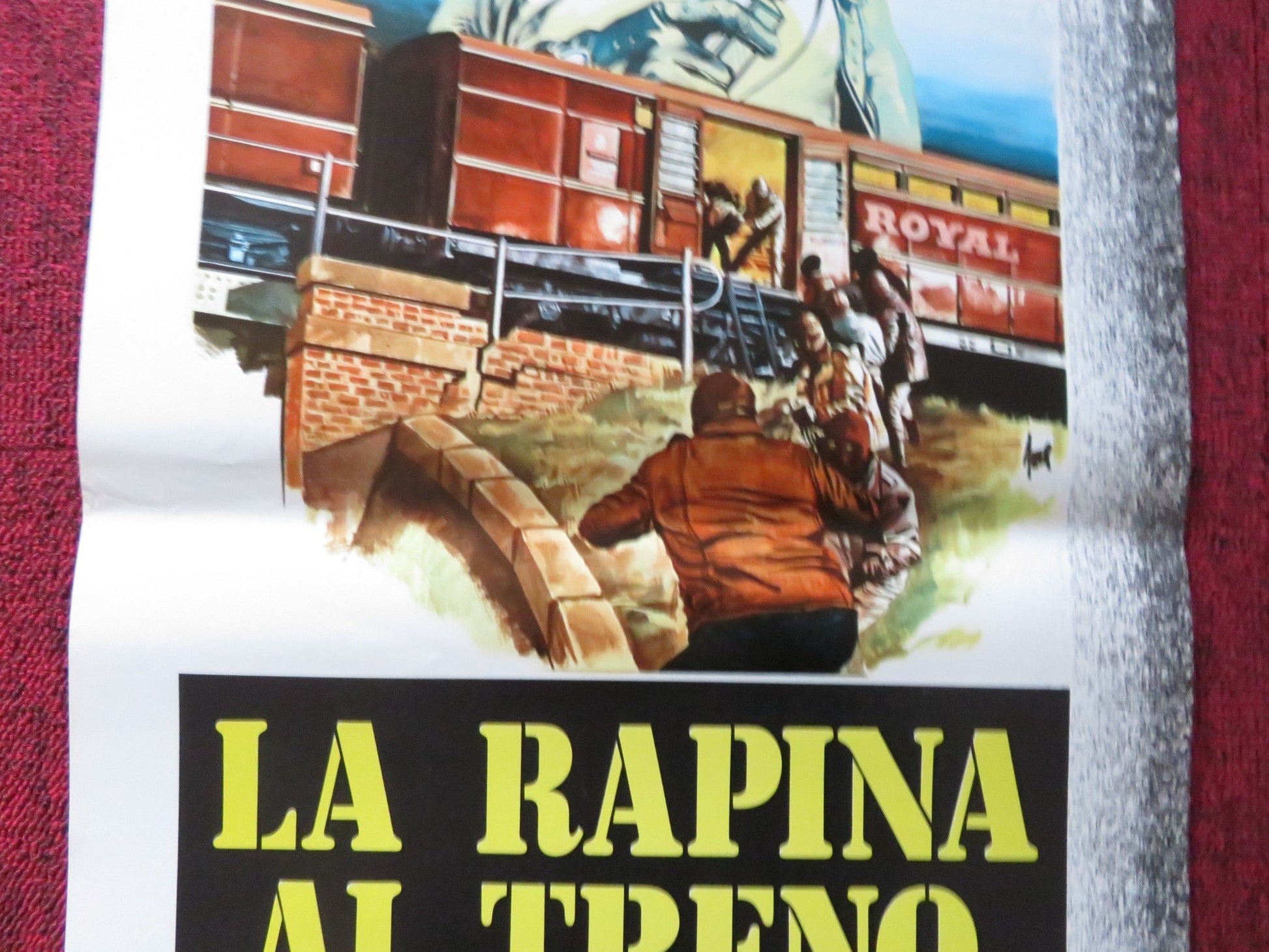 LA RAPINA AL TRENO POSTALE ITALIAN LOCANDINA POSTER STANLEY BAKER 1972 Rendezvous Cinema Movie posters