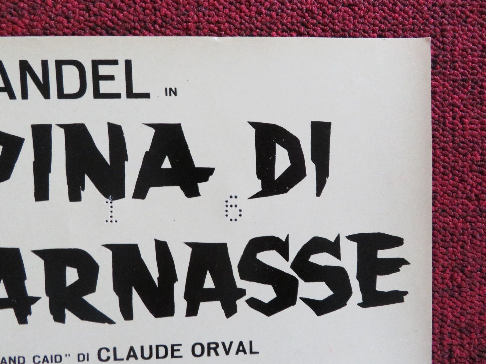 LA RAPINA DI MONTPARNASSE - A ITALIAN FOTOBUSTA POSTER FERNANDEL B. LAAGE 1964 Rendezvous Cinema Movie posters