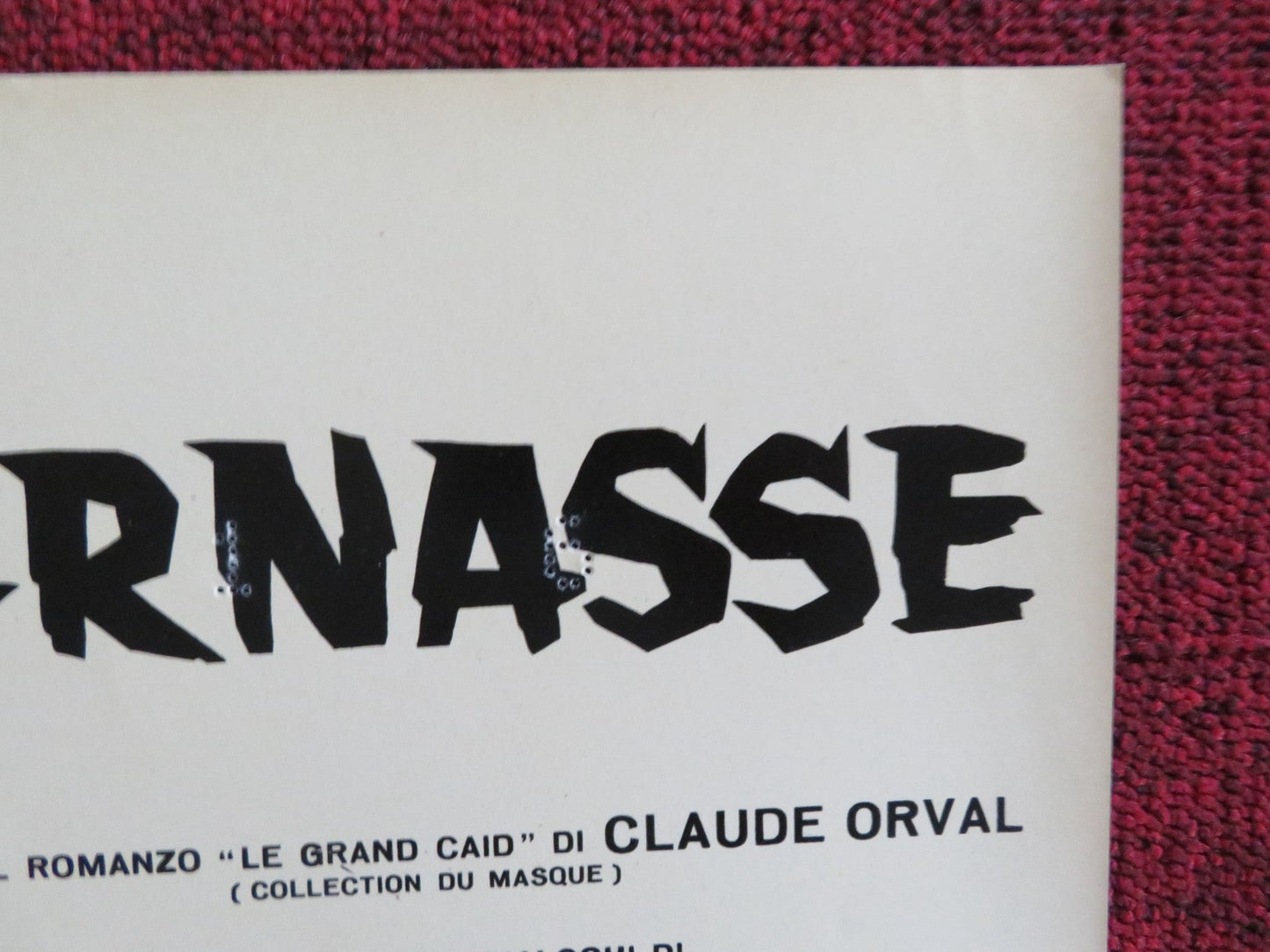 LA RAPINA DI MONTPARNASSE - E ITALIAN FOTOBUSTA POSTER FERNANDEL B. LAAGE 1964 Rendezvous Cinema Movie posters