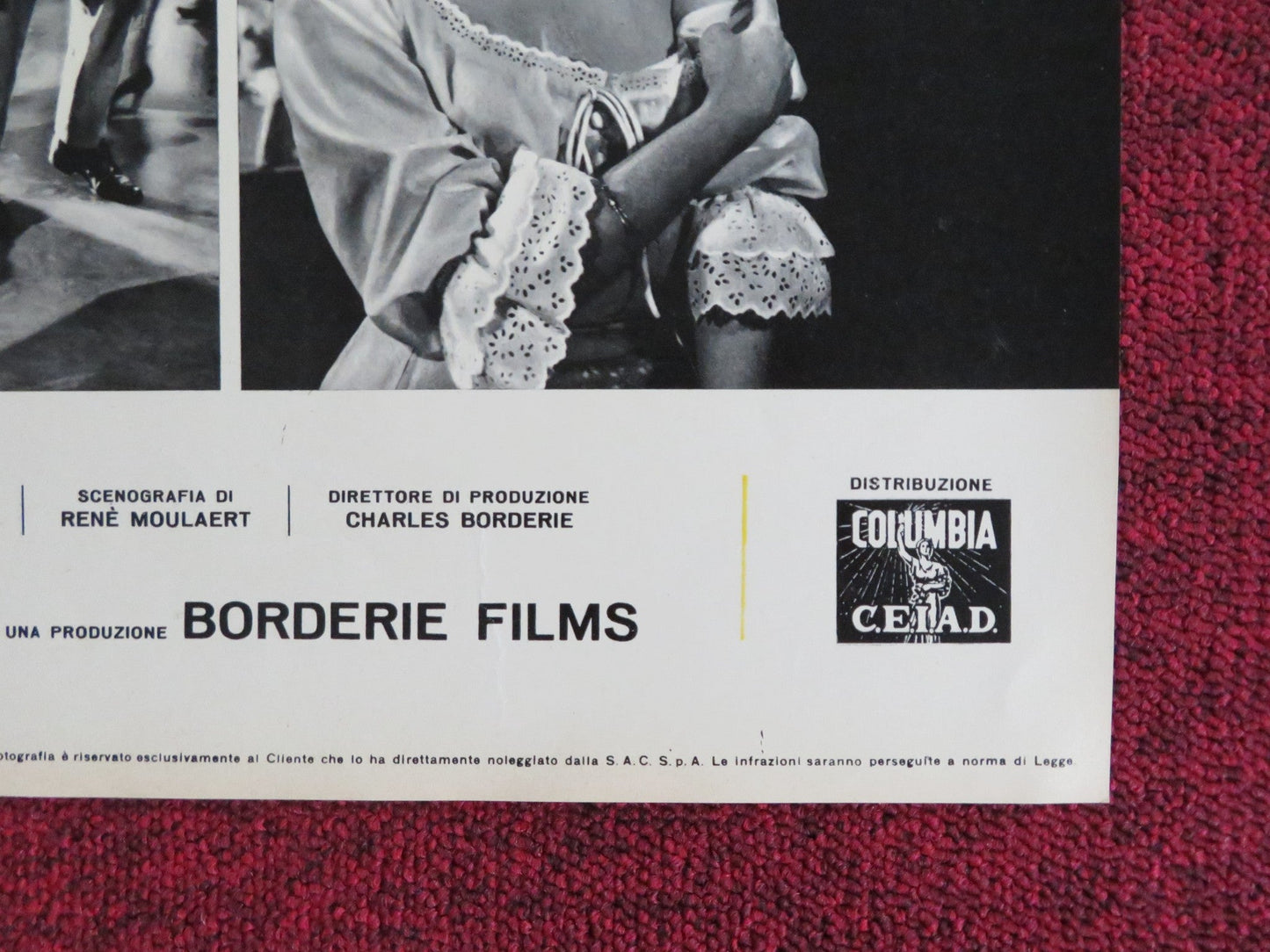 LA RAPINA DI MONTPARNASSE - E ITALIAN FOTOBUSTA POSTER FERNANDEL B. LAAGE 1964 Rendezvous Cinema Movie posters