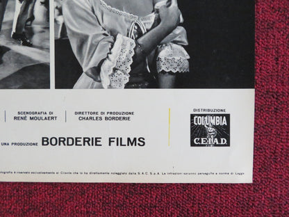LA RAPINA DI MONTPARNASSE - E ITALIAN FOTOBUSTA POSTER FERNANDEL B. LAAGE 1964 Rendezvous Cinema Movie posters