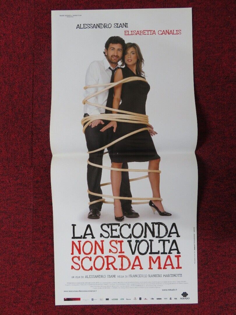 LA SECONDA NON SI VOLTA SCORDA MAI ITALIAN LOCANDINA (26.5"x12.5") POSTER 2008 Movie posters