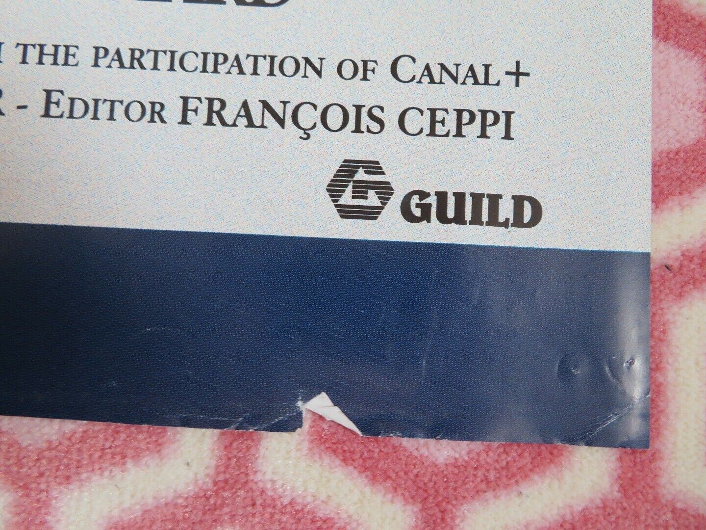 LA SEPARATION BRITISH ORIGINAL QUAD (30 x 40) POSTER CHRISTIAN VINCENT 1994 RARE Movie posters