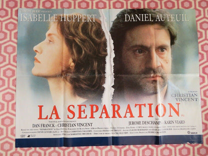 LA SEPARATION BRITISH ORIGINAL QUAD (30 x 40) POSTER CHRISTIAN VINCENT 1994 RARE Movie posters
