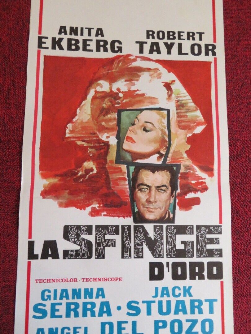 LA SFINGE D'ORO / The Glass Sphinx ITALIAN LOCANDINA (27.5"x13") POSTER 1967 Movie posters