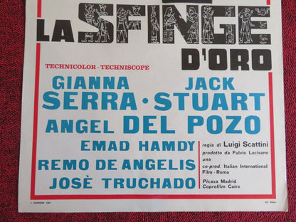 LA SFINGE D'ORO / The Glass Sphinx ITALIAN LOCANDINA (27.5"x13") POSTER 1967 Movie posters