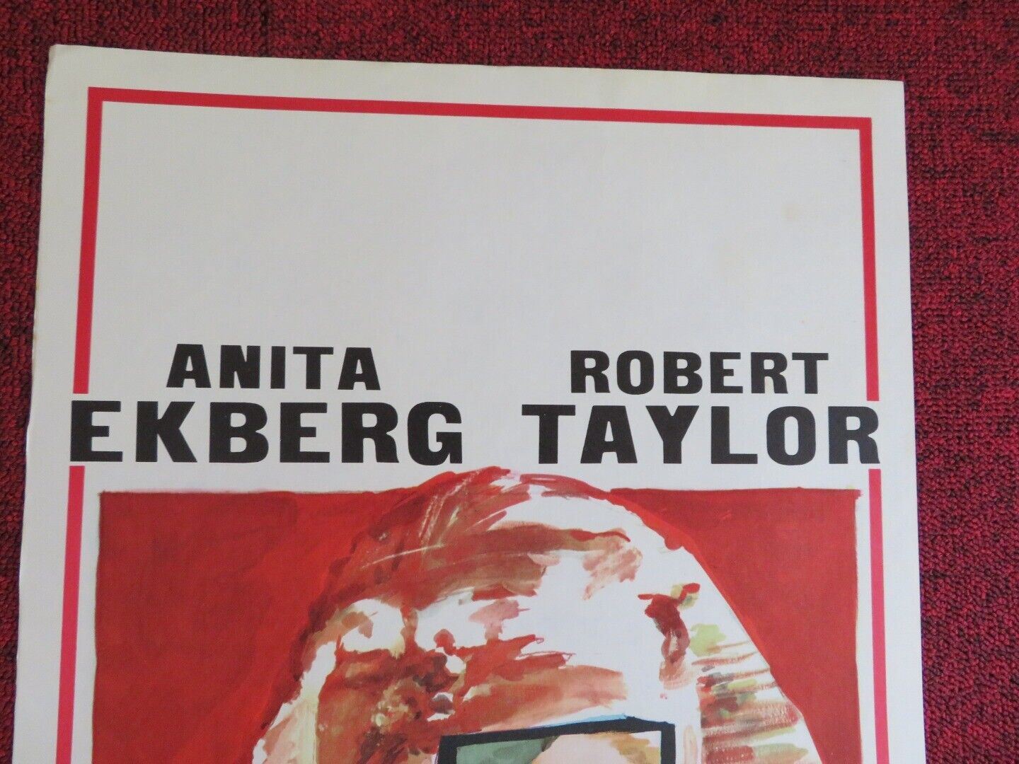 LA SFINGE D'ORO / The Glass Sphinx ITALIAN LOCANDINA (27.5"x13") POSTER 1967 Movie posters