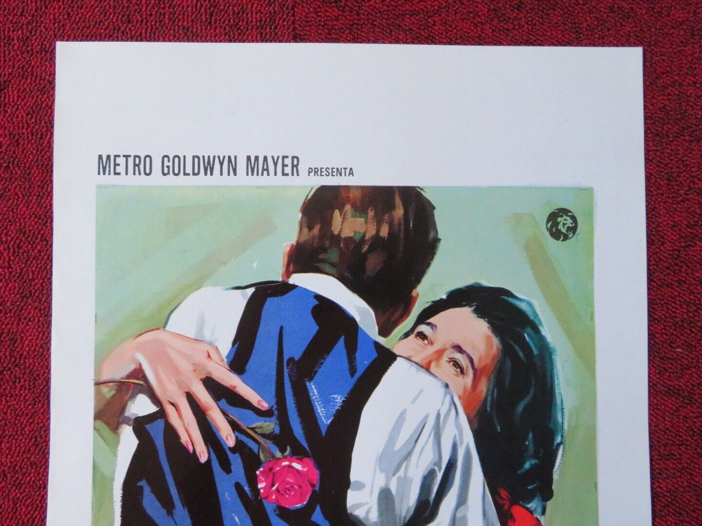 LA SIGNORA AMAVA LE ROSE ITALIAN LOCANDINA (27.5"x13") POSTER PATRICIA NEAL 1969 Movie posters