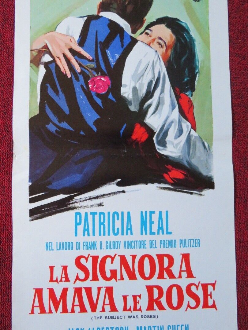 LA SIGNORA AMAVA LE ROSE ITALIAN LOCANDINA (27.5"x13") POSTER PATRICIA NEAL 1969 Movie posters