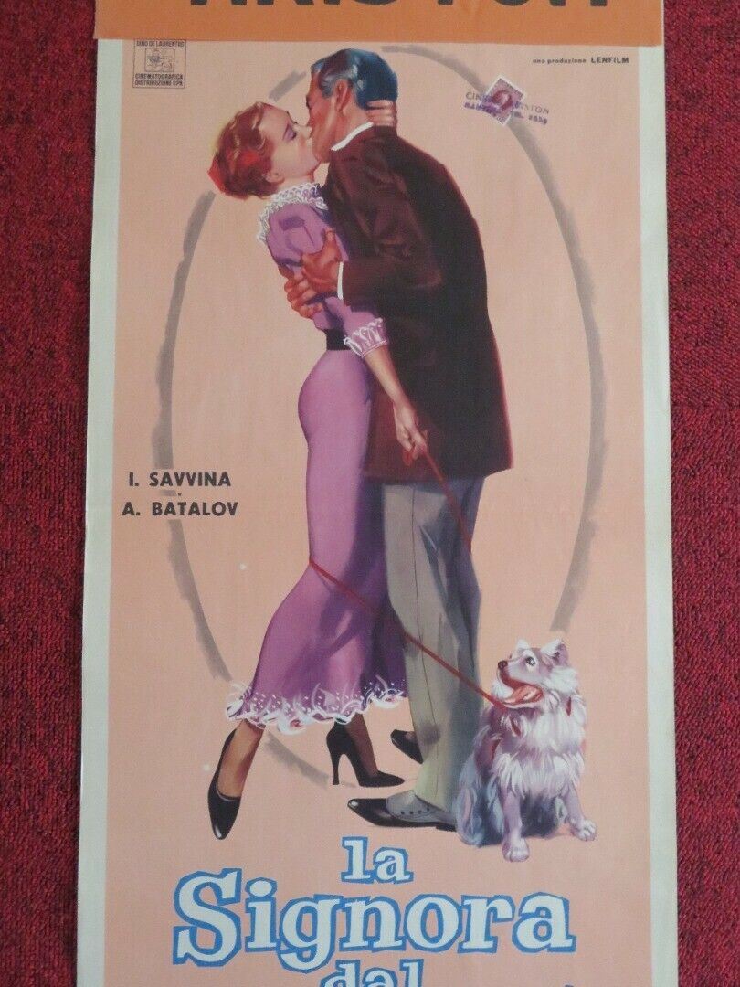 LA SIGNORA DAL CAGNOLINO ITALIAN LOCANDINA (27.5"x13") POSTER 1961 Movie posters