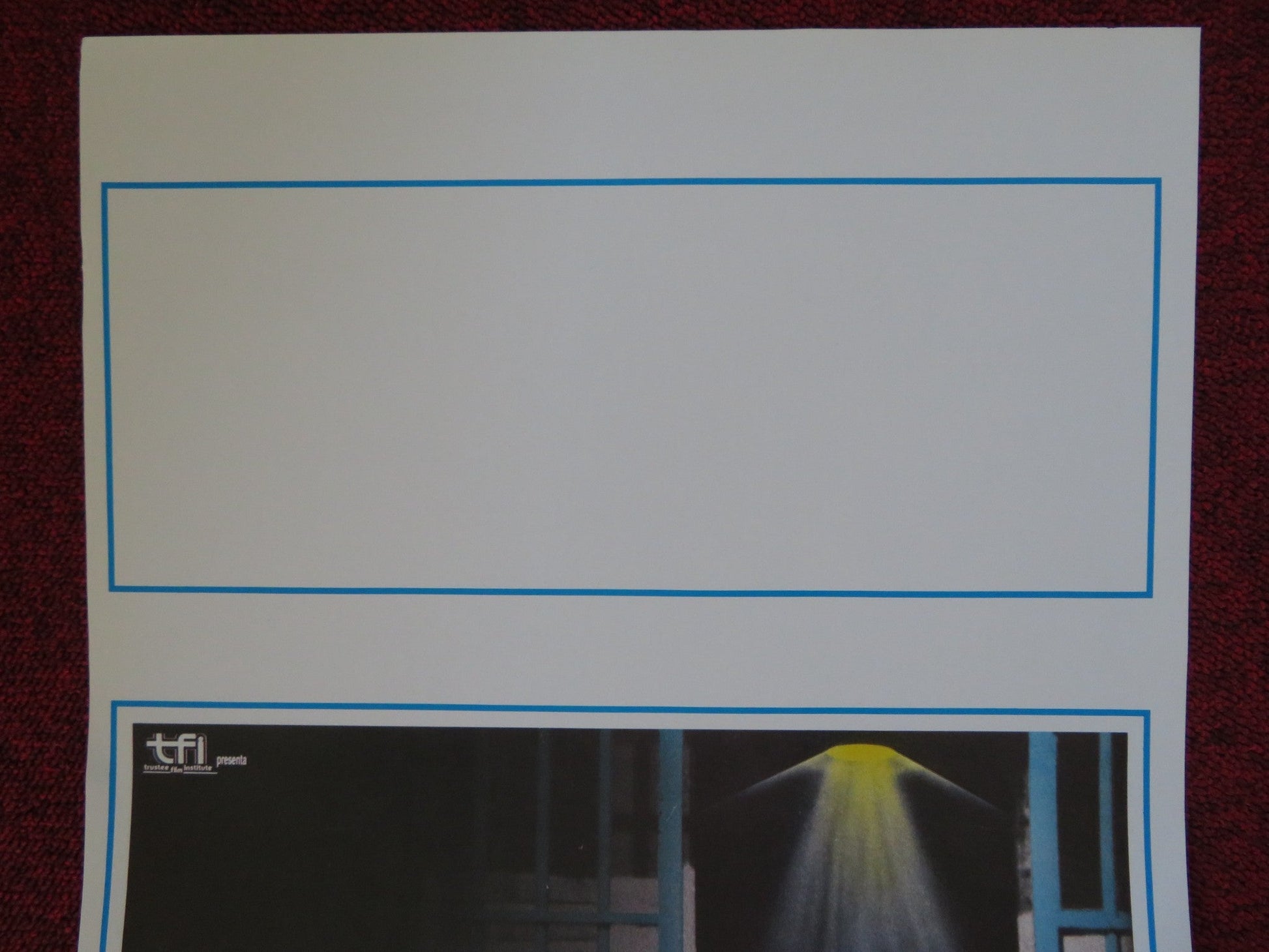 LA SOTTILE LINEA BLU ITALIAN LOCANDINA (27.5"x13") POSTER RANDALL ADAMS 1989 Rendezvous Cinema Movie posters