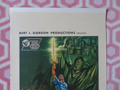 LA SPADA MAGIVA / The Magic Sword ITALIAN LOCANDINA (27.5"x13") POSTER 1962 Movie posters