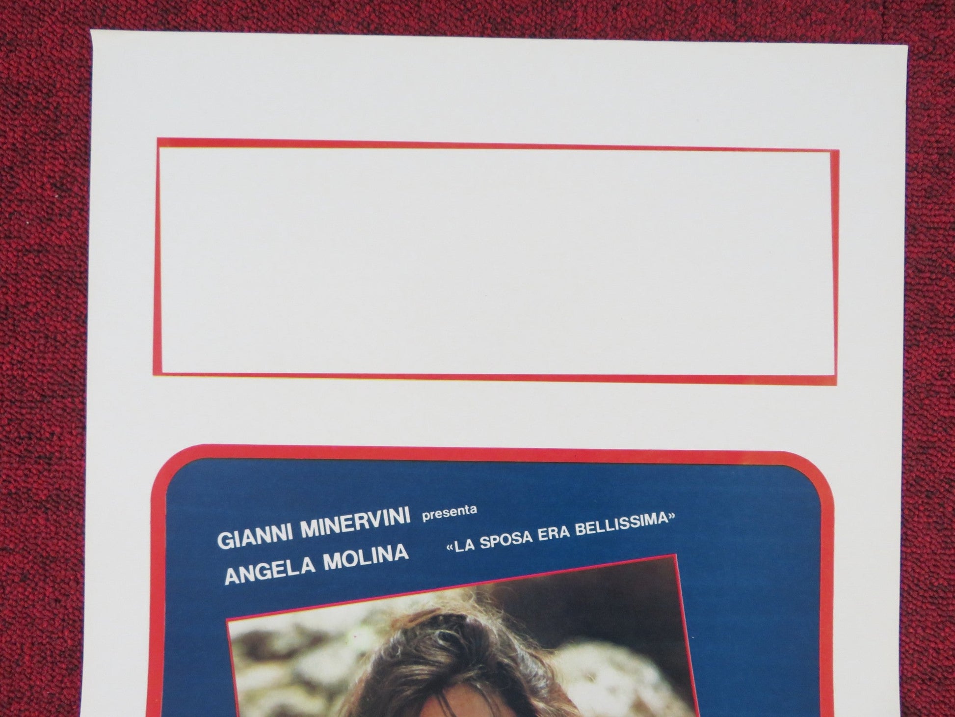 LA SPOSA ERA BELLISSIMA ITALIAN LOCANDINA POSTER ANGELA MOLINA M. GHINI 1986 Rendezvous Cinema Movie posters