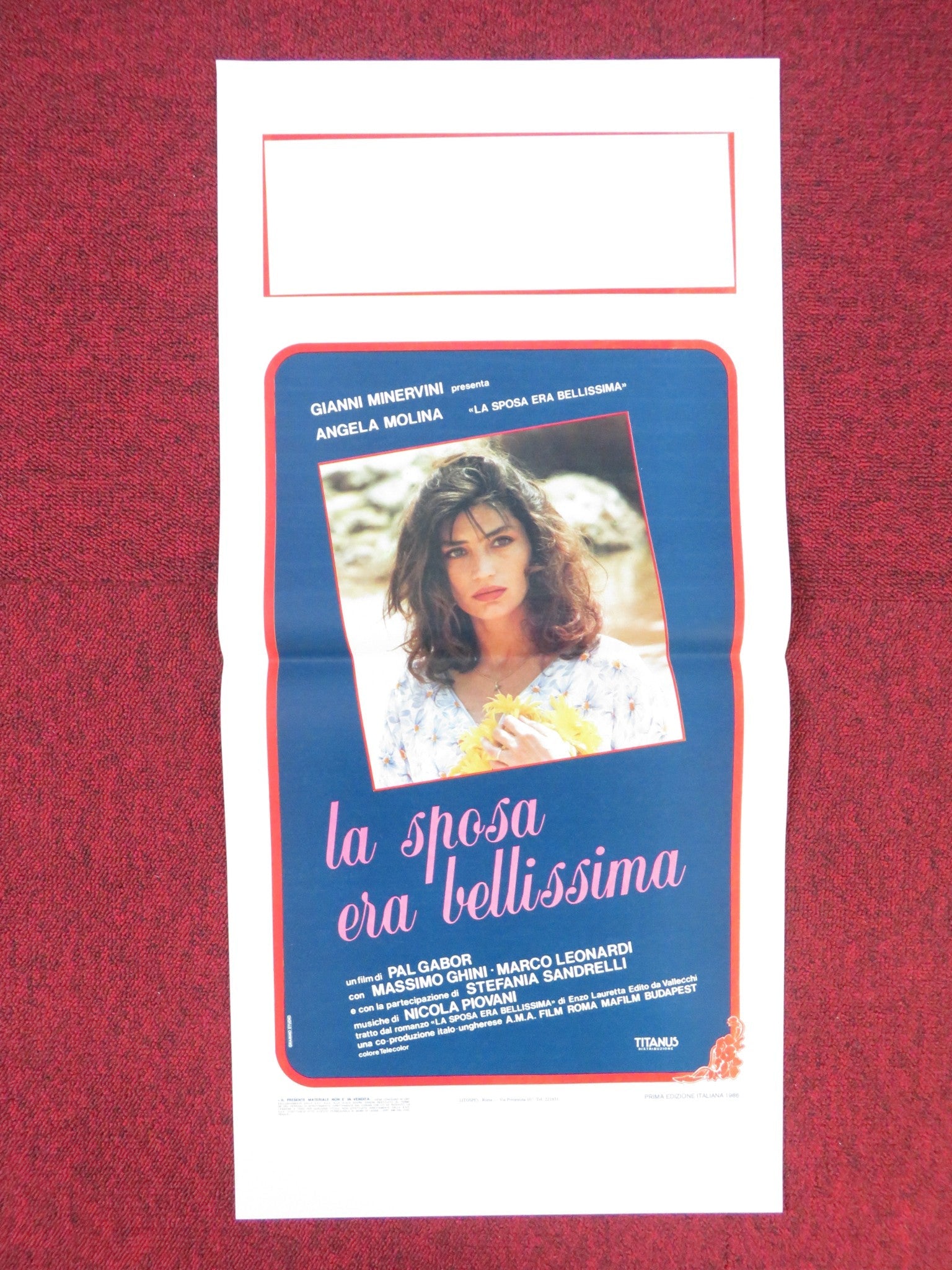 LA SPOSA ERA BELLISSIMA ITALIAN LOCANDINA POSTER ANGELA MOLINA M. GHINI 1986 Rendezvous Cinema Movie posters