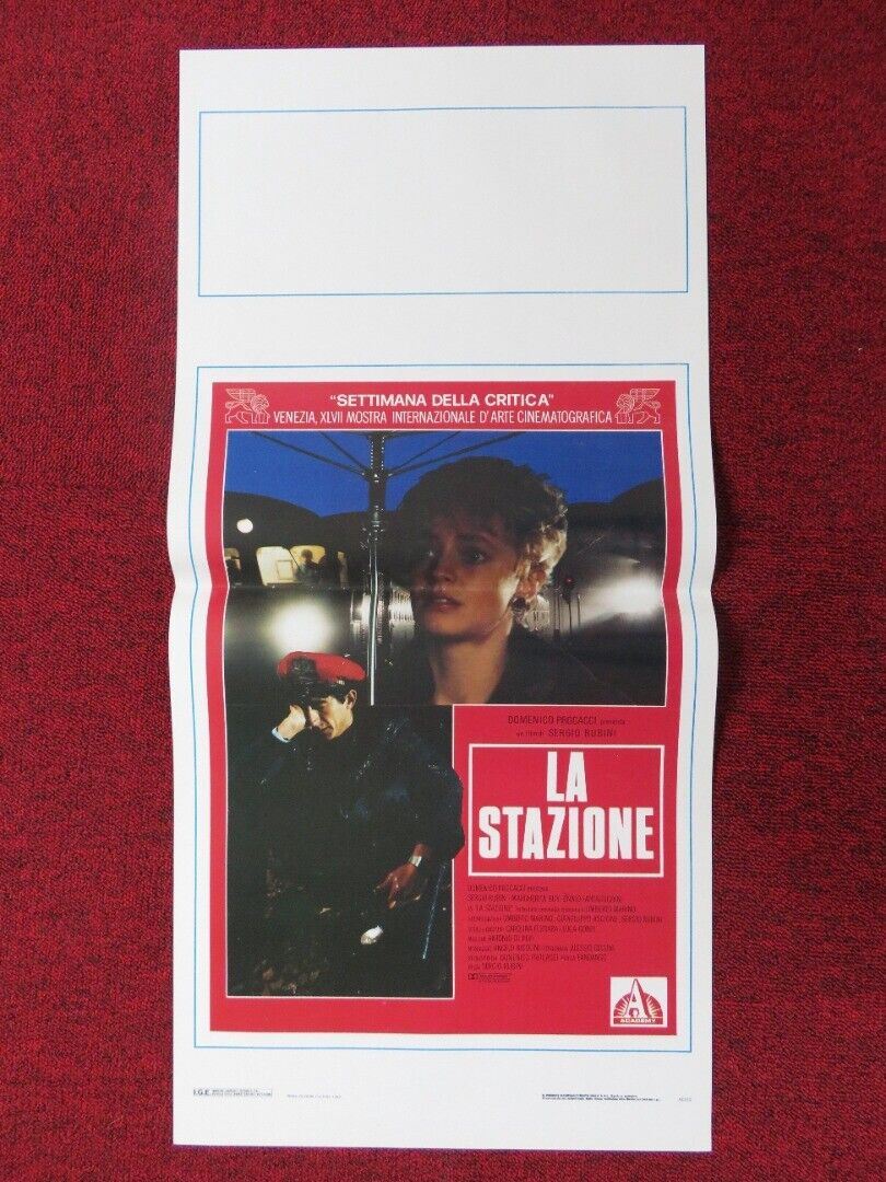LA STAZIONE / THE STATION ITALIAN LOCANDINA (27.5"x13") POSTER SERGIO RUBINI '90 Movie posters