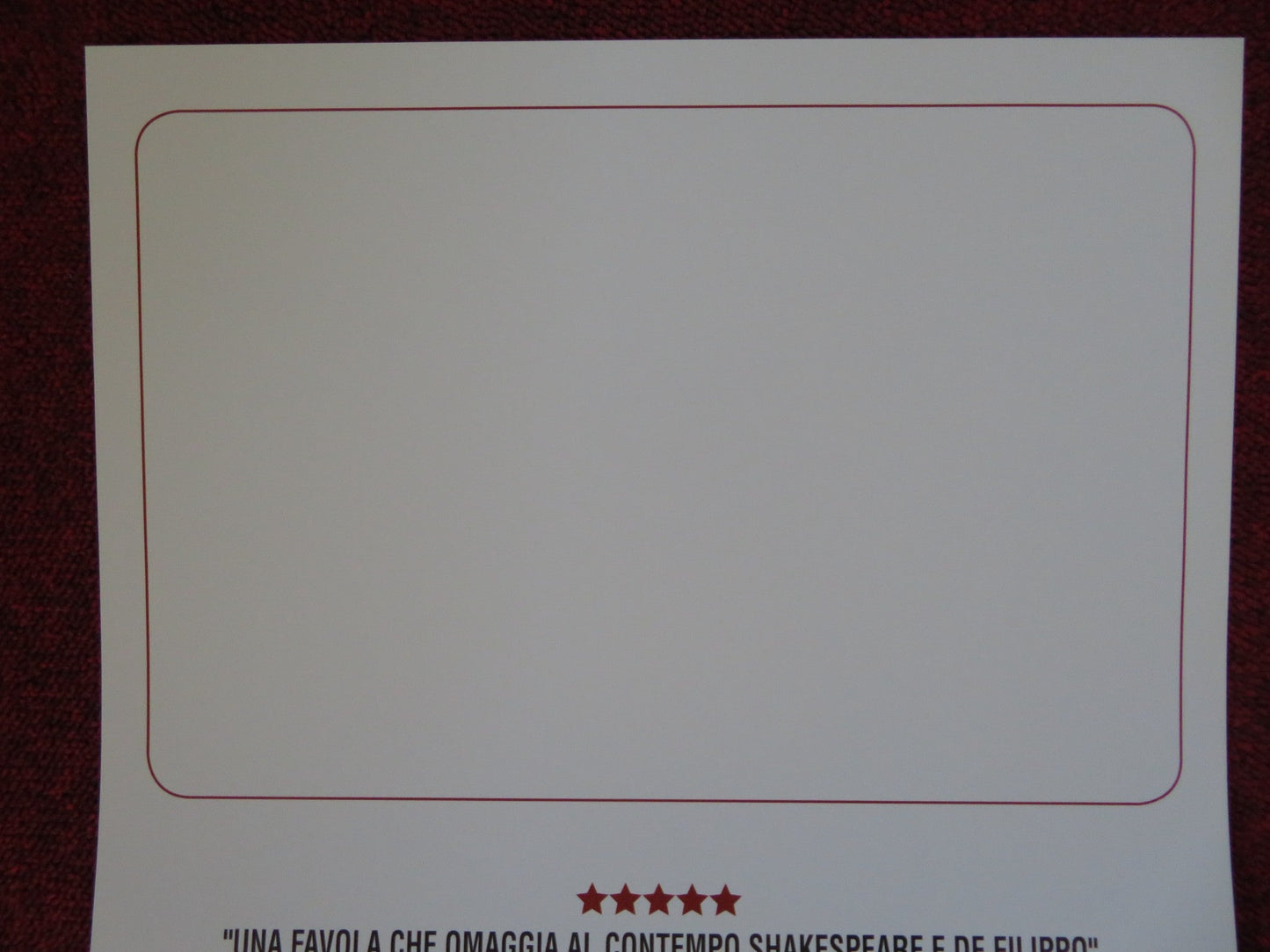 LA STOFFA DEI SOGNI ITALIAN LOCANDINA (27.5"x12.5") POSTER SERGIO RUBINI 2016 Rendezvous Cinema Movie posters