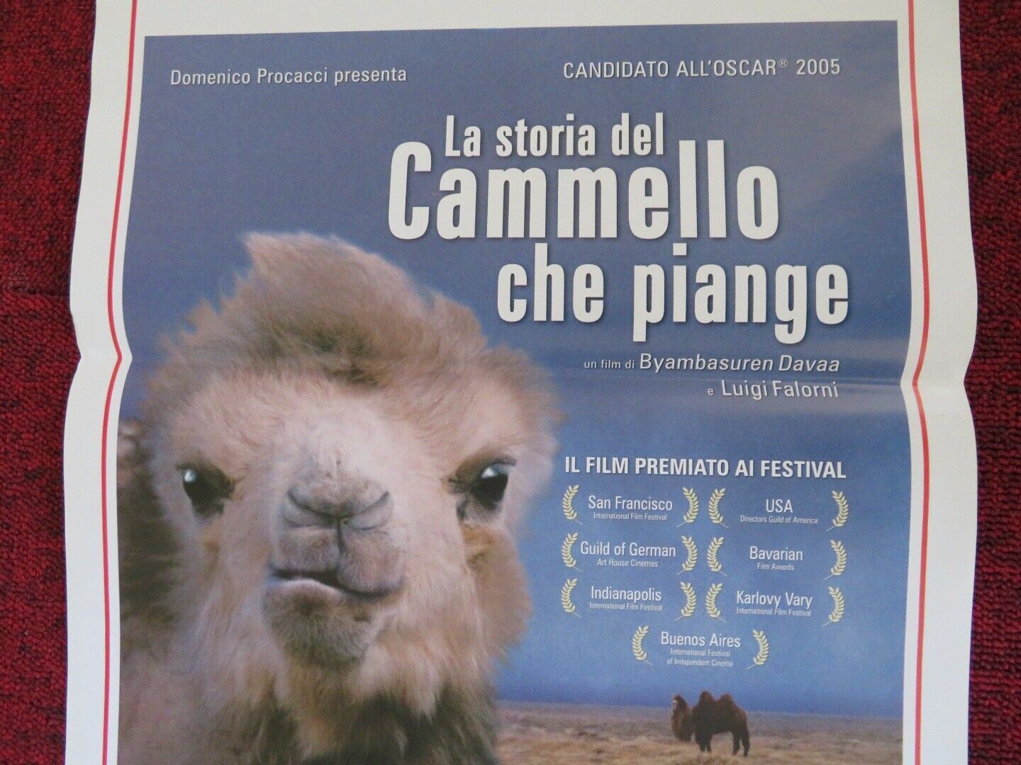 LA STORIA DEL CAMMELLO CHE PIANGE ITALIAN LOCANDINA (27.5"x13") POSTER 2003 - Rendezvous Cinema