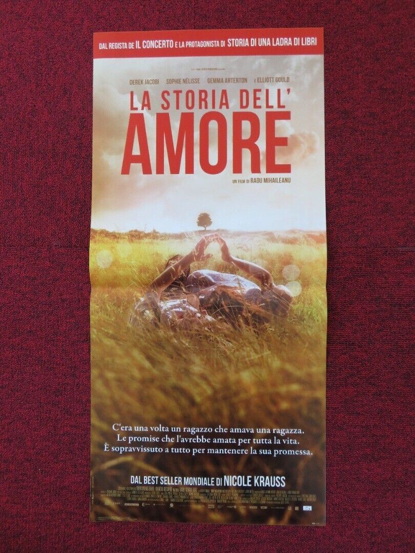 LA STORIA DELL' AMORE ITALIAN LOCANDINA (26.5"x12.5") POSTER DEREK JACOBI 2016 Rendezvous Cinema Movie posters