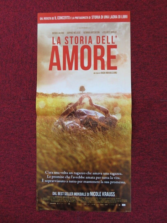 LA STORIA DELL' AMORE ITALIAN LOCANDINA (26.5"x12.5") POSTER DEREK JACOBI 2016 Rendezvous Cinema Movie posters