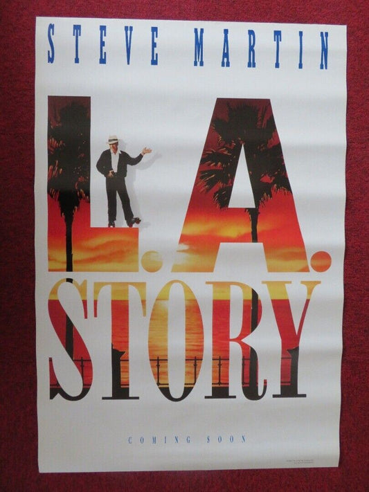 L.A STORY US ONE SHEET ROLLED POSTER STEVE MARTIN VICTORIA TENNANT 1991 Movie posters