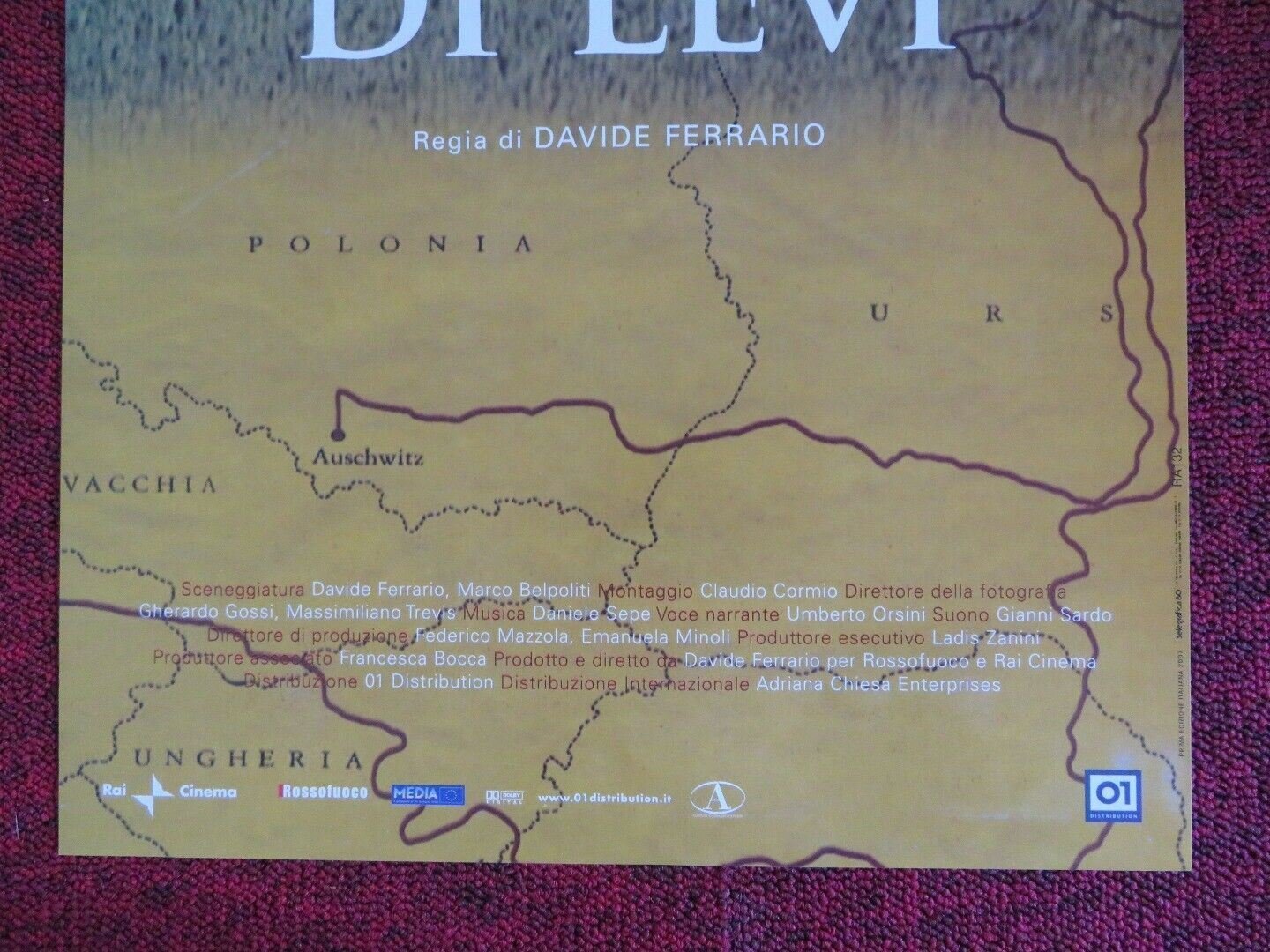 LA STRADA DI LEVI ITALIAN LOCANDINA (26.5"x12") POSTER DAVIDE FERRARIO 2006 - Rendezvous Cinema