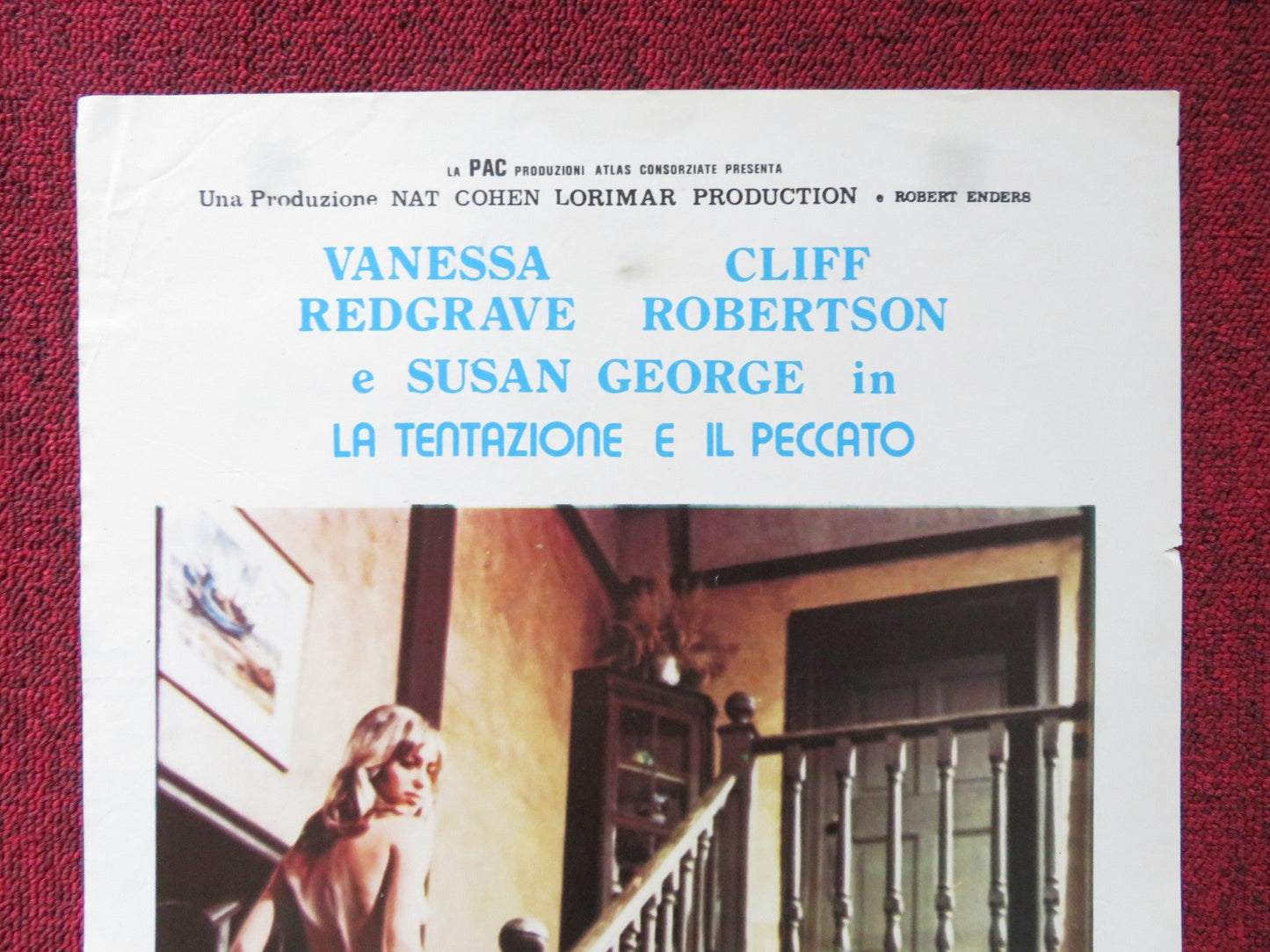 LA TENTAZIONE E IL PECCATO ITALIAN LOCANDINA POSTER VANESSA REDGRAVE 1975 Rendezvous Cinema Movie posters
