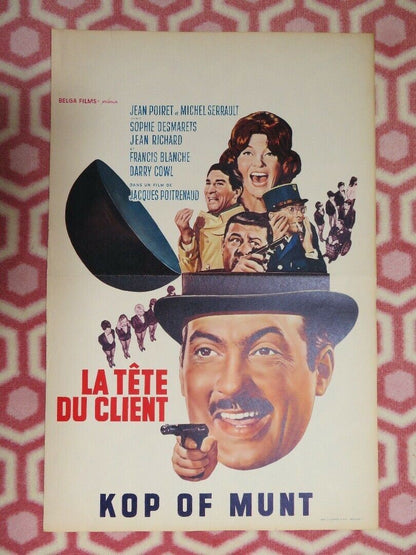 LA TETE DU CLIENT BELGIUM (21"x 14) POSTER JEAN POIRET MICHEL SERRAULT 1965 Movie posters