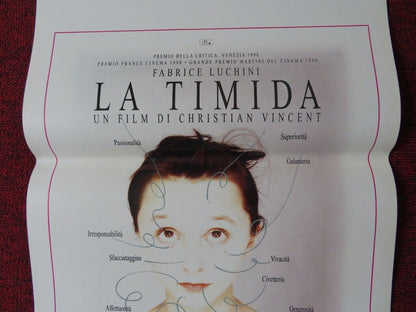 LA TIMIDA ITALIAN LOCANDINA (27.5"x13") POSTER CHRISTIAN VINCENT 1990 Movie posters