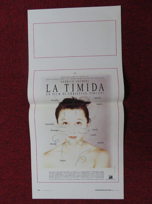 LA TIMIDA ITALIAN LOCANDINA (27.5"x13") POSTER CHRISTIAN VINCENT 1990 Movie posters
