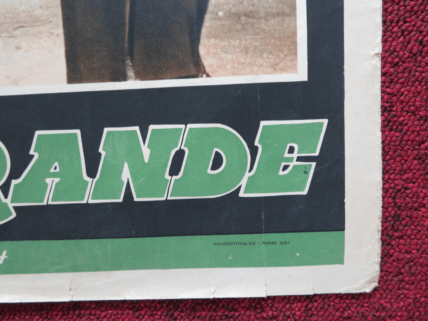 LA TRAGEDIA DEL RIO GRANDE ITALIAN FOTOBUSTA POSTER J. CHANDLER ORSON WELLES '57 Rendezvous Cinema Movie posters